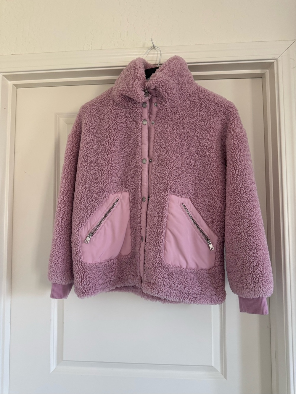 Levi's Lavender Pink Sherpa Teddy Jacket